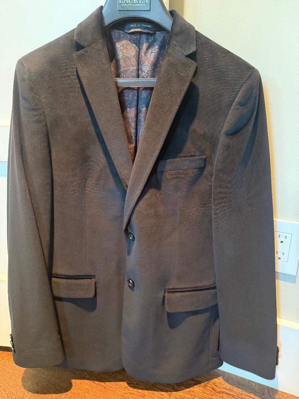 Lauren Ralph Lauren Boys Black Velvet Dinner Jacket